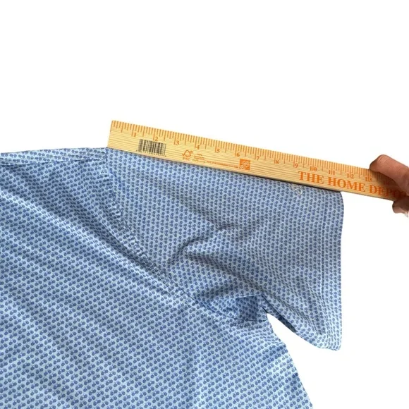 Peter Millar Summer Comfort Blue AOP Shirt All-Over Bicycle Print Polo Shirt 2XL - Picture 8 of 9